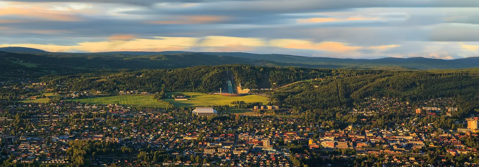 Utsikt over Lillehammer